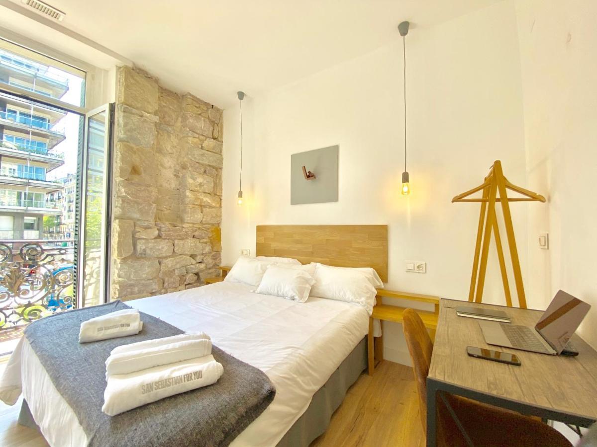 Mirandoalaconcha Rooms San Sebastian Bagian luar foto