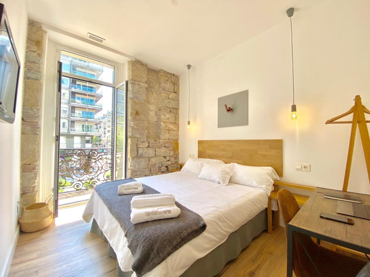 Mirandoalaconcha Rooms San Sebastian Bagian luar foto