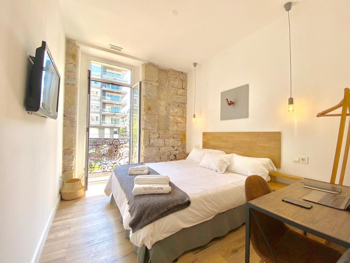 Mirandoalaconcha Rooms San Sebastian Bagian luar foto