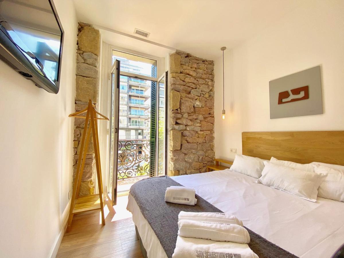Mirandoalaconcha Rooms San Sebastian Bagian luar foto